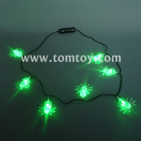 halloween led light up spider necklace tm041-086 